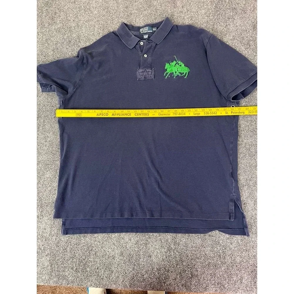 Vintage Polo Ralph Lauren‎ Men's 2XL Short Sleeve Shirt Dual Match Big Pony #2
